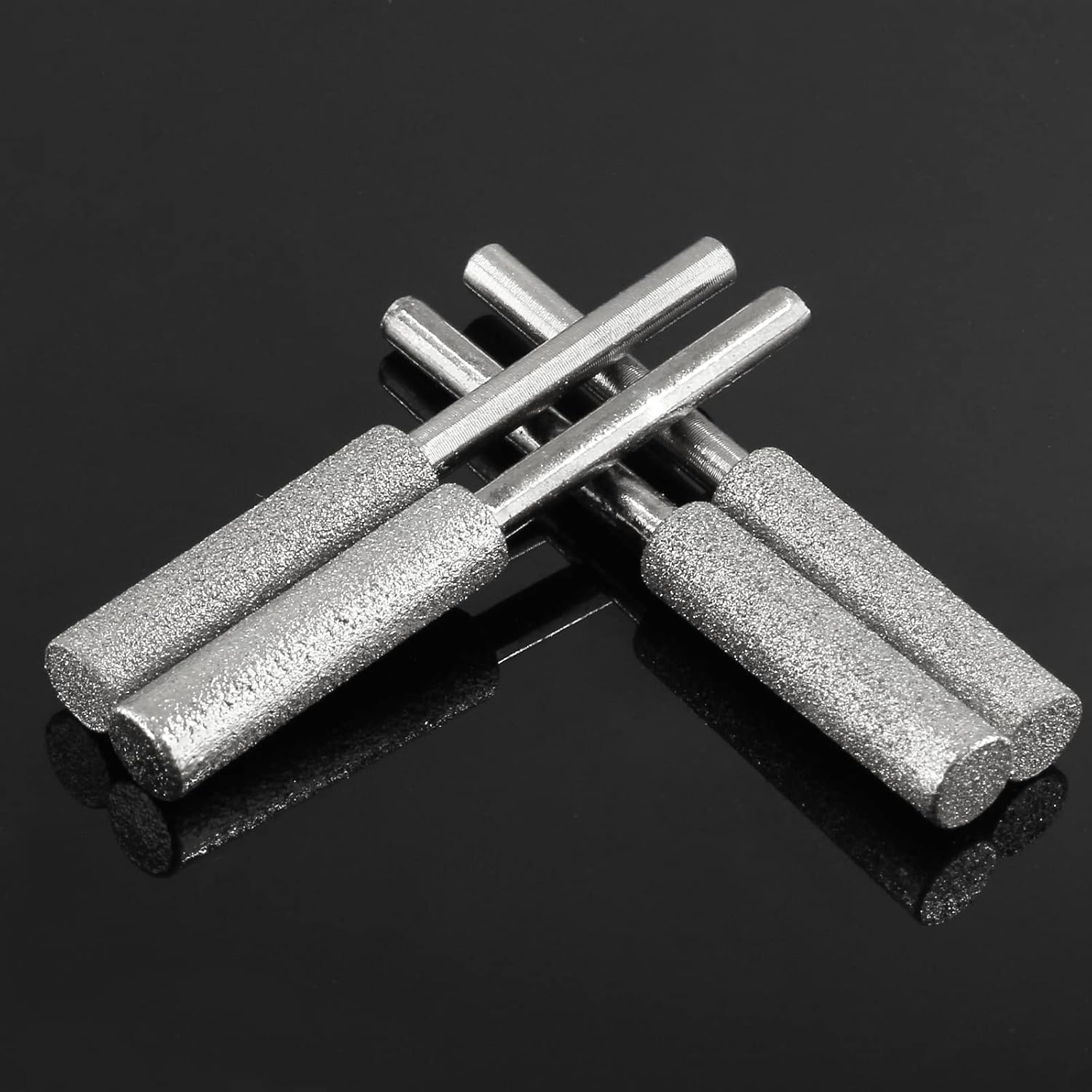 Afilador de motosierra de diamante de 732 pulgadas (0.217 in), 6 piezas, piedras de afilar motosierra de diamante para joyería de madera eléctrica