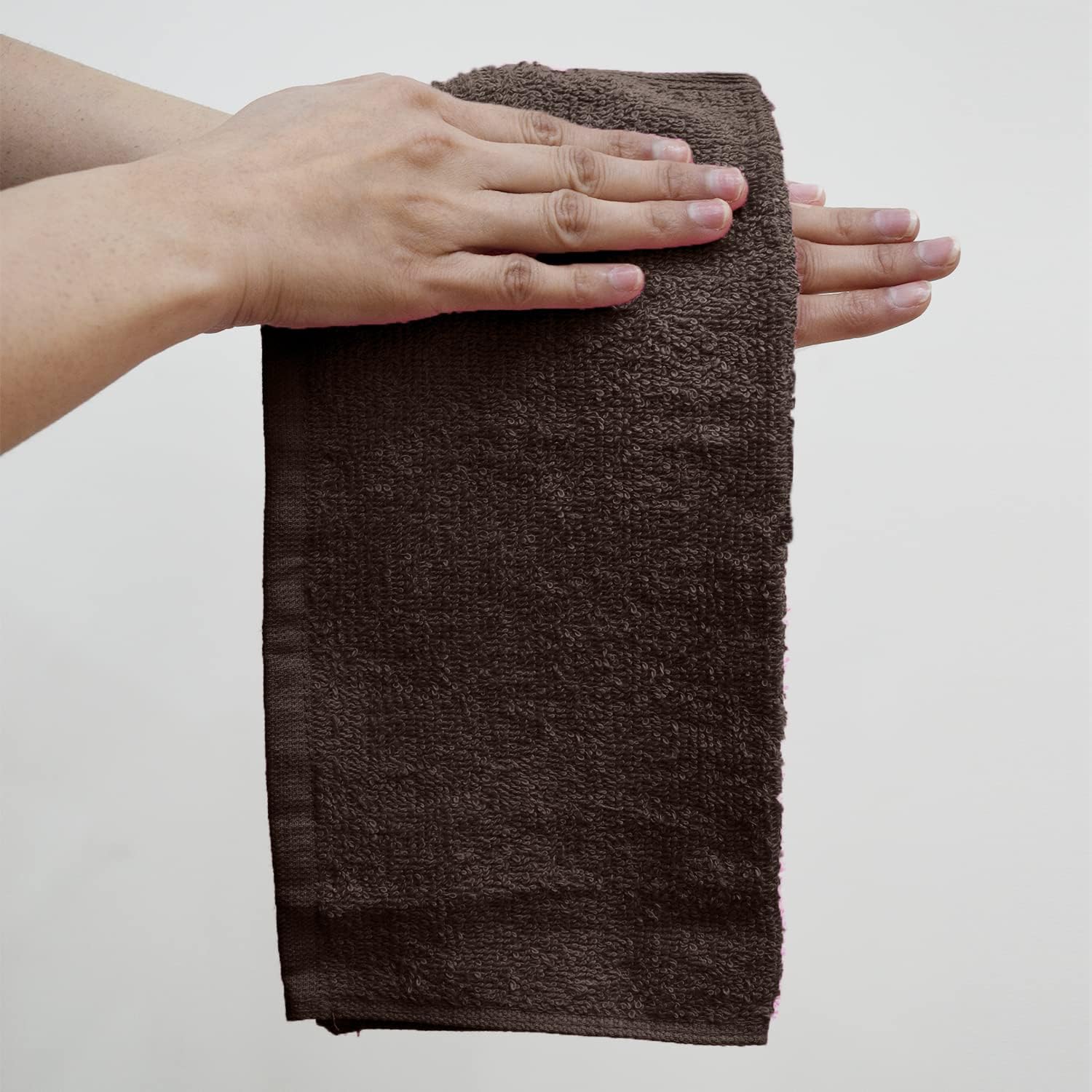 DAN RIVER Paquete de 24 paños 100% algodón de alta calidad, secado rápido y altamente absorbentes, para baño, manos, cocina y limpieza, 12 x 12