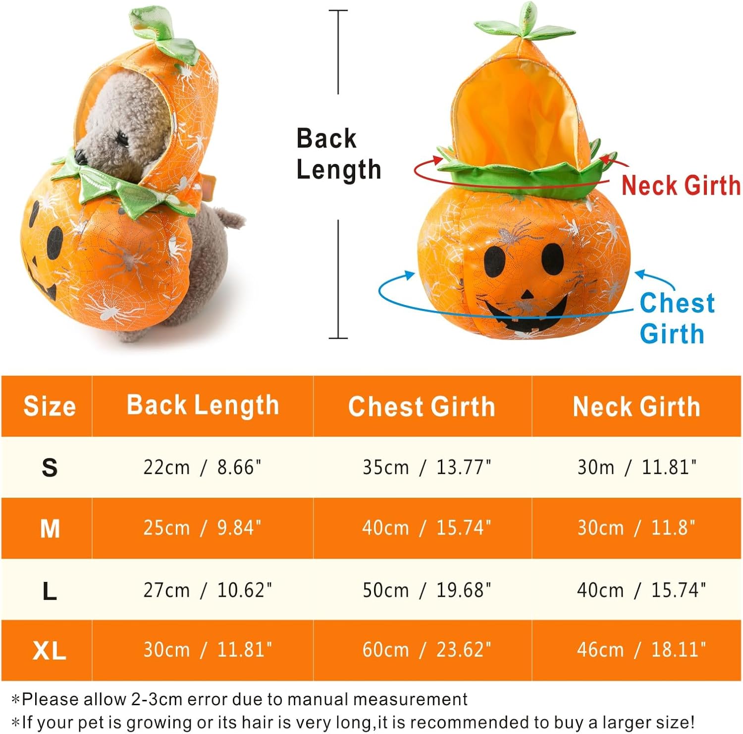 Otunrues Disfraz de calabaza para perro, gato, Halloween, Chucky, trajes de cosplay para mascotas, ropa divertida para mascotas, ropa linda para