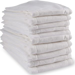 Pañales de tela preplegados, de algodón de primera calidad, 3 capas, respetuosos con el medio ambiente, lavables, para bebés y niños pequeños, Pañales de tela preplegados, de algodón de primera calidad, 3 capas, respetuosos con el medio ambiente, lavables, para bebés y niños pequeños,