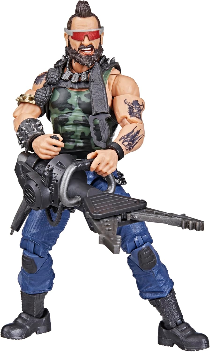 G.I. Joe Classified Series Dreadnok Ripper, figura de acción coleccionable, 102, figuras de acción de 6 pulgadas para niños y niñas, con 6 piezas de