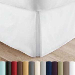 Falda para cama Simply Soft de lino plisada, de alta calidad, funda con volantes para la cama Falda para cama Simply Soft de lino plisada, de alta calidad, funda con volantes para la cama