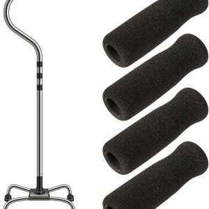 KALIONE 4 paquetes de repuesto de agarre de bastón, agarre de bastón para personas mayores, reemplazo de agarre de mango de bastón, empuñaduras de KALIONE 4 paquetes de repuesto de agarre de bastón, agarre de bastón para personas mayores, reemplazo de agarre de mango de bastón, empuñaduras de