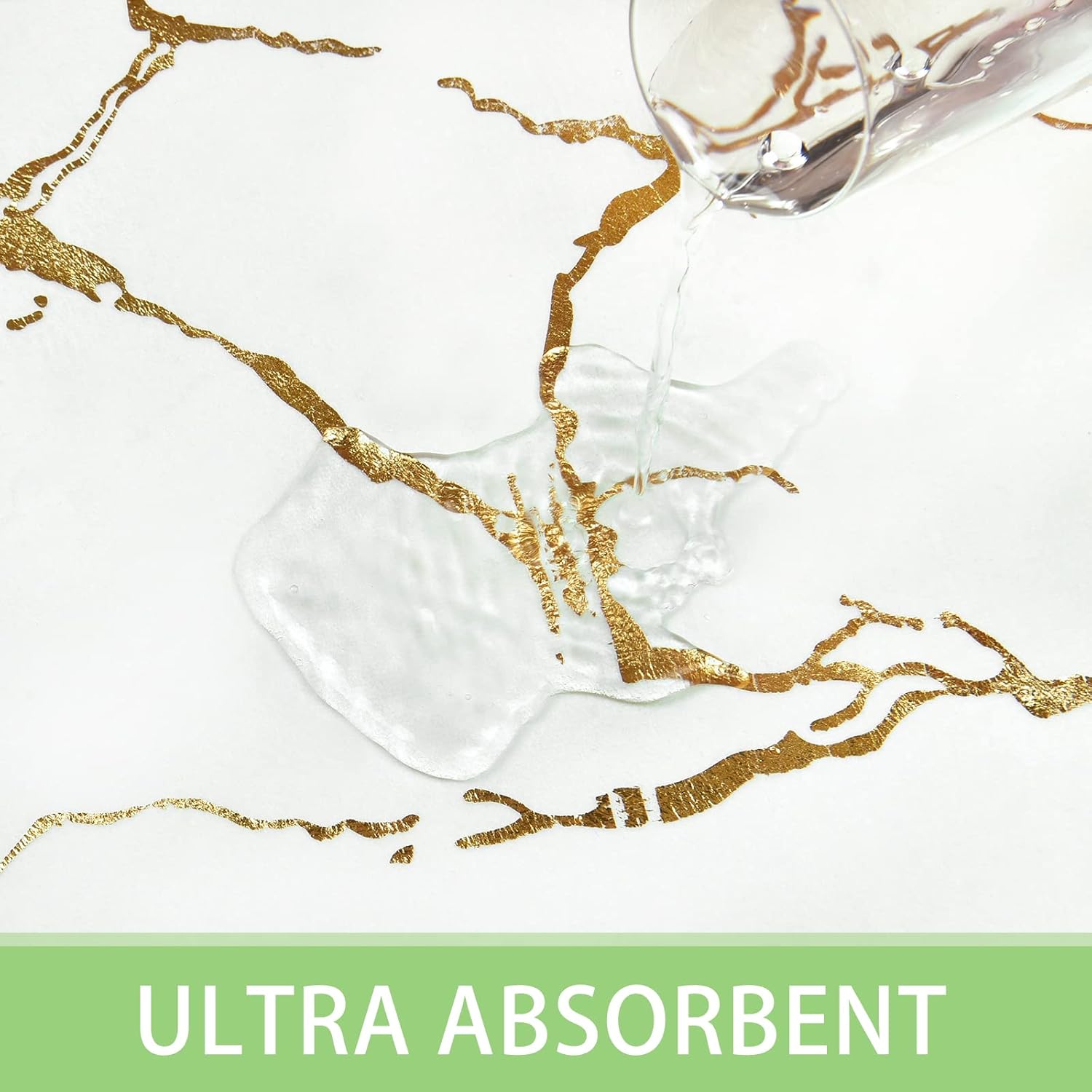Alishomtll Juego de alfombras de baño de mármol de 3 piezas con alfombra antideslizante, cubierta para tapa de inodoro y tapete de baño, juego de