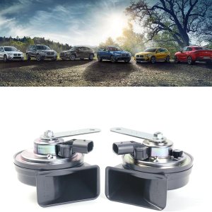 Bocinas automotrices BMW, bocina de notas alta y baja, kit de bocina de caracol de doble tono de 12 V compatible con BMW Serie 3 2011-2018, Serie 4 Bocinas automotrices BMW, bocina de notas alta y baja, kit de bocina de caracol de doble tono de 12 V compatible con BMW Serie 3 2011-2018, Serie 4