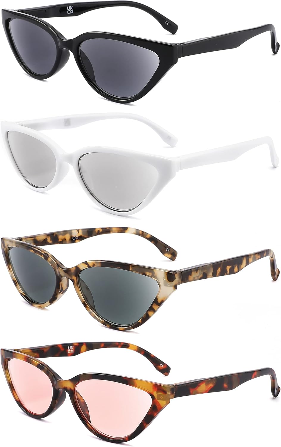 IVNUOYI Paquete de 4 lentes de lectura con bloqueo de luz azul para mujeres, protección UV400, lentes retro para computadora de ojo de gato