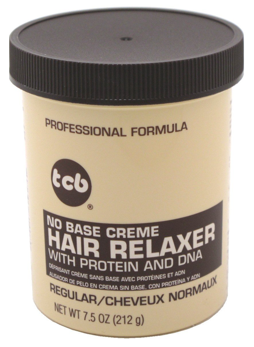 Tcb Hair Relaxer – Crema sin base de 7.5 onzas, tarro regular (7.5 fl oz) (paquete de 2)