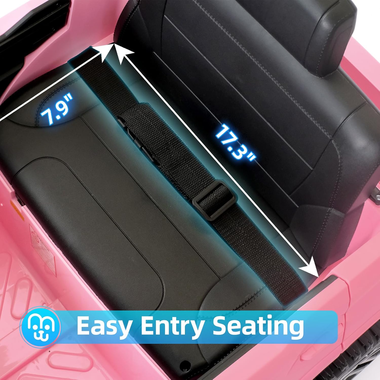 Toyota Tundra – Auto eléctrico con licencia para niños, batería de 12 V, 7 Ah, auto eléctrico para niños, camión, maletero, control remoto,