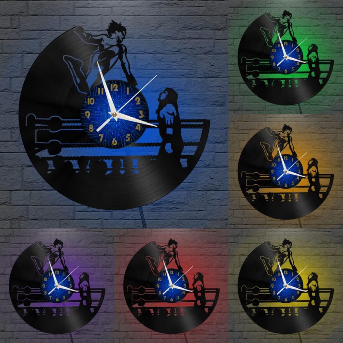 Pro-Wrestling – Reloj de disco de vinilo LED para diseño de pared, reloj de pared de 12 pulgadas para decoración de sala de estar, el mejor regalo