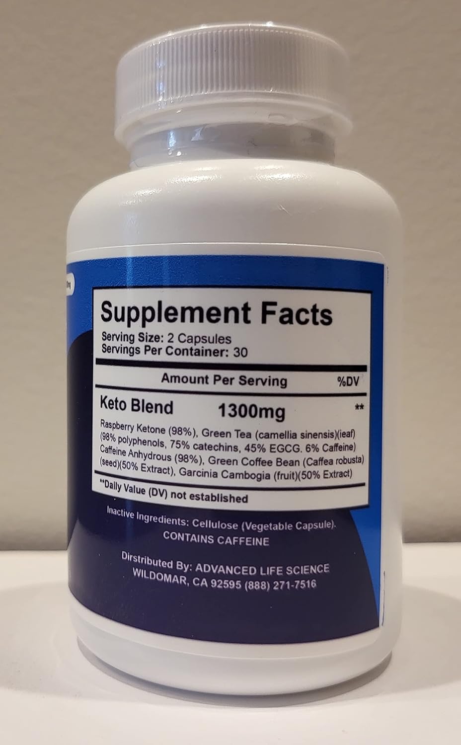 (oficial) Blaze Xtreme Keto, fórmula avanzada fuerte de 1300 mg, fabricado en los Estados Unidos, (1 botella), suministro para 30 días
