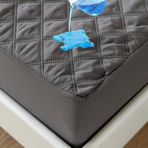 Protector de colchón de tamaño King impermeable suave transpirable y silencioso acolchado acolchado y funda de colchón impermeable con bolsillo profundo de hasta 14 pulgadas de profundidad color gris Protector de colchón de tamaño King impermeable suave transpirable y silencioso acolchado acolchado y funda de colchón impermeable con bolsillo profundo de hasta 14 pulgadas de profundidad color gris