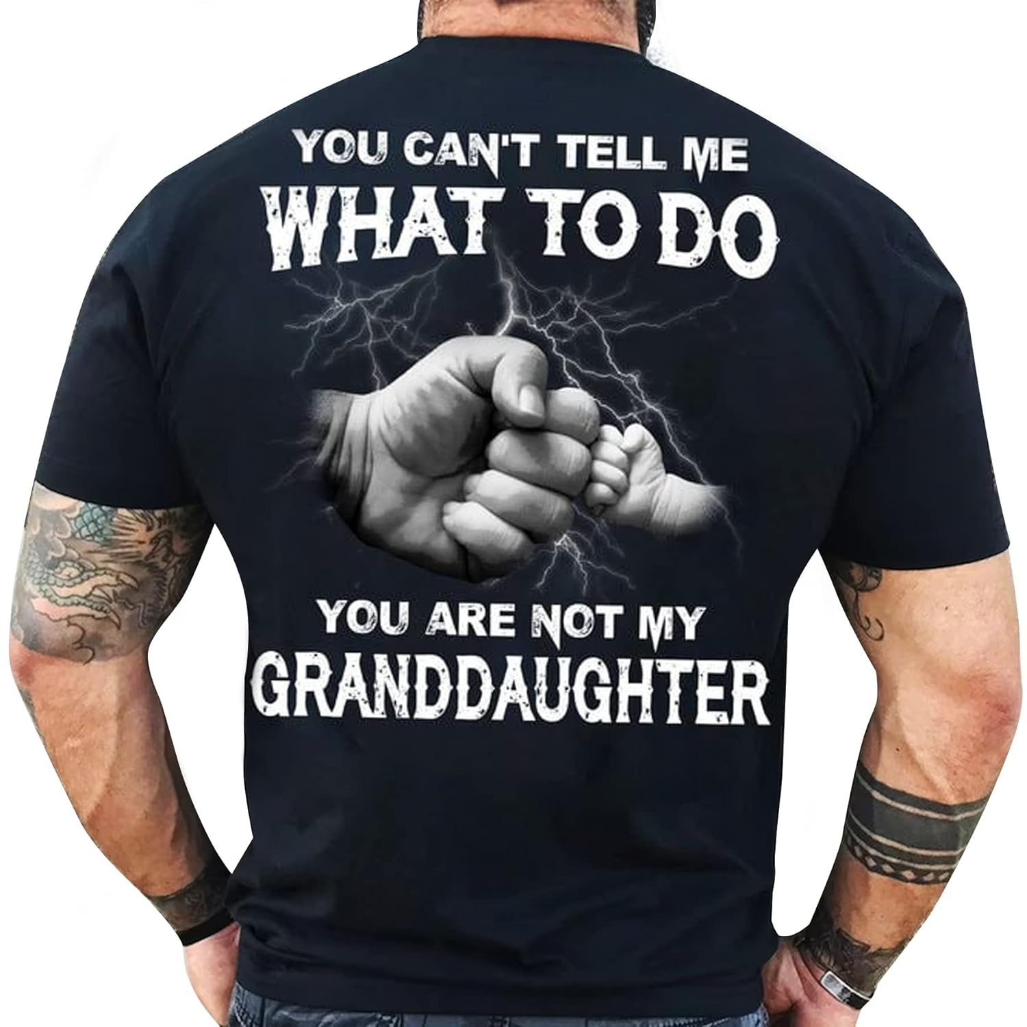 You Can’t Tell Me What To Do You’re Not My Granddaughter Funny Tshirt, Grandpa Shirt, Grandma Shirt, Granddaughter Shirt, Granddaughter Gifts UNISEX