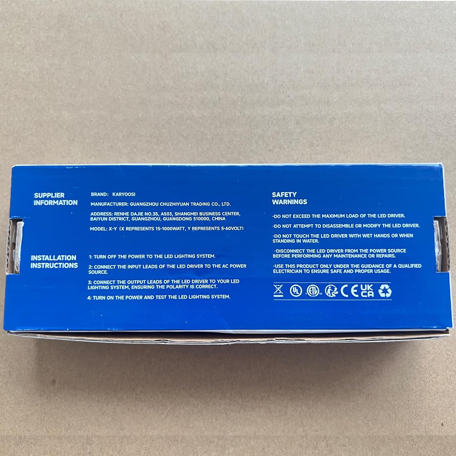 Fuente de alimentación impermeable IP67 24V 24 W 1 A, controlador LED de 24 V, convertidor de 110 V CA a 24 V CC, ideal para interiores y