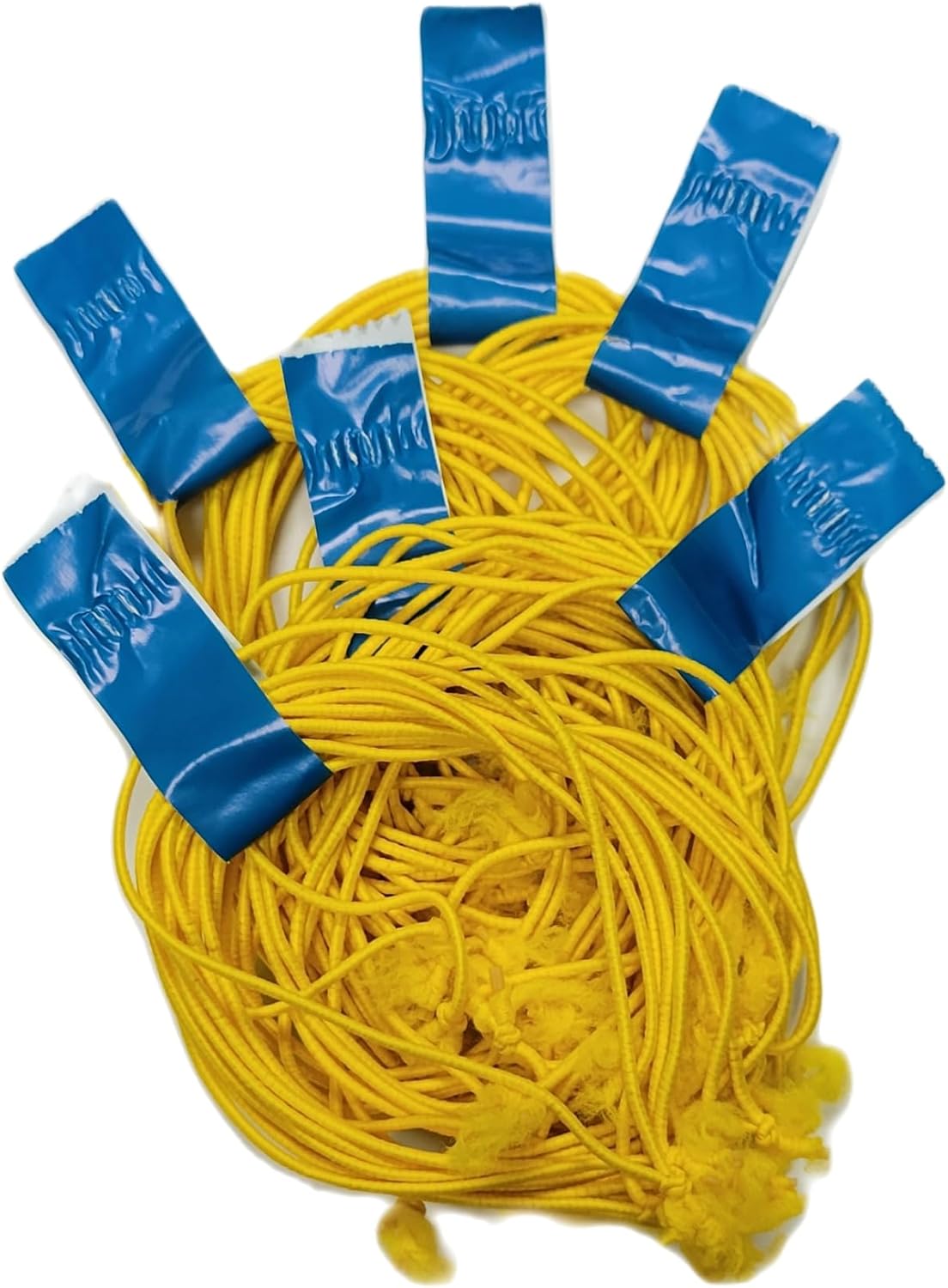 Cuerdas elásticas gourmet 5 pulgadas verde, 5 pulgadas azul, 5 pulgadas amarillo o 6 pulgadas blanco resistente (paquete pequeño o bolsa a granel)