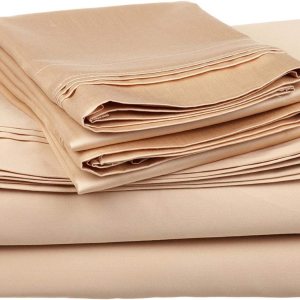 Juego de sábanas de 700 hilos, 4 piezas, 100% algodón egipcio, tamaño Grand King (80 x 99 pulgadas), color beige, ajuste sólido de hasta 10-12 Juego de sábanas de 700 hilos, 4 piezas, 100% algodón egipcio, tamaño Grand King (80 x 99 pulgadas), color beige, ajuste sólido de hasta 10-12