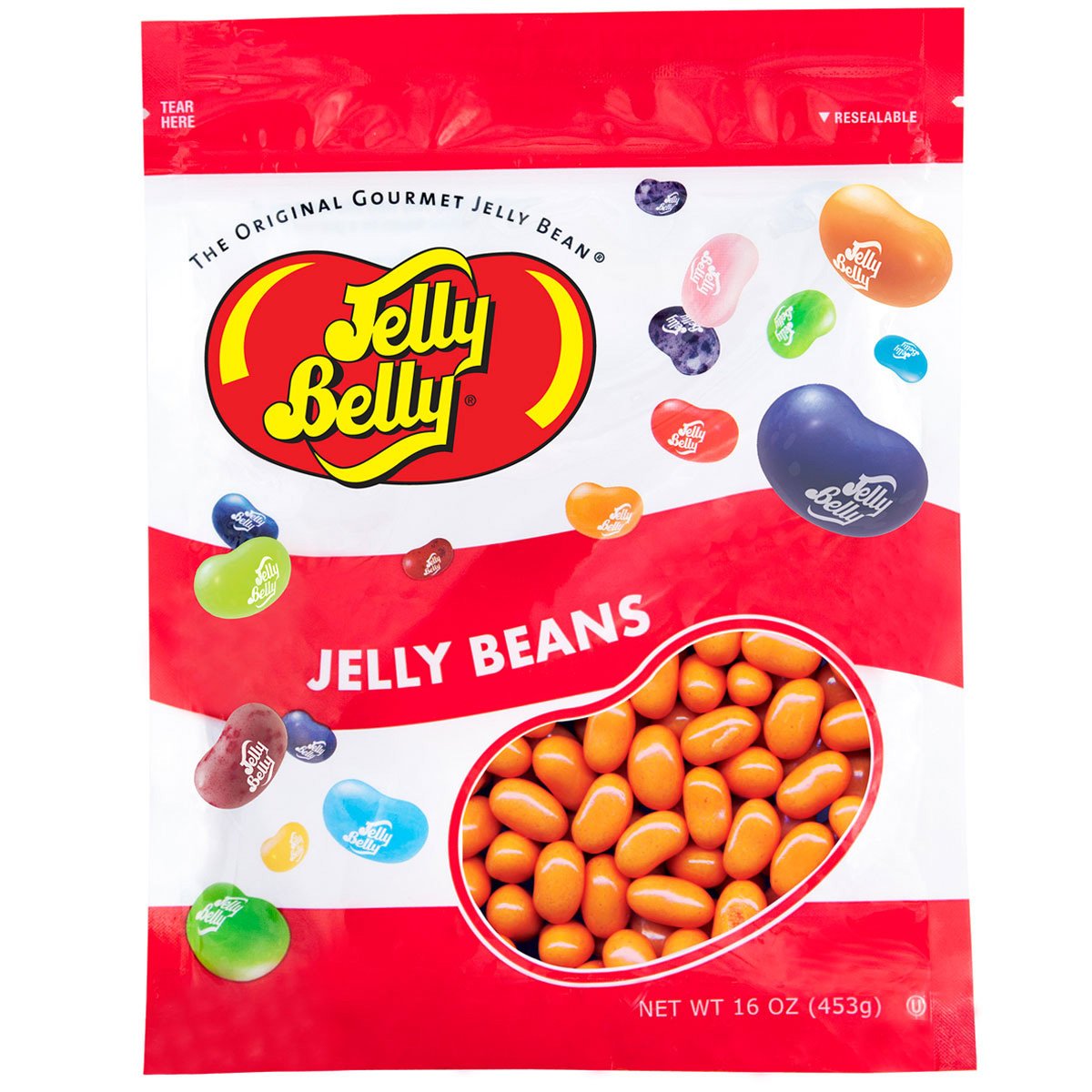 Jelly Belly Pumpkin Pie Jelly Beans – Bolsa resellable de 1 libra (16 onzas) – Genuina, oficial, directamente de la fuente