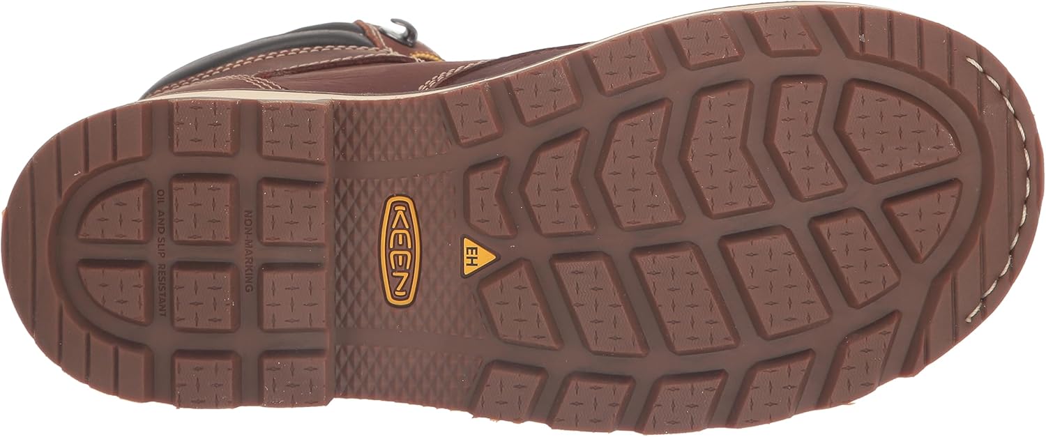 KEEN Utility Cincinnati – Botas de trabajo resistentes al agua con punta compuesta de 6 pulgadas para hombre, tacón de 90 grados
