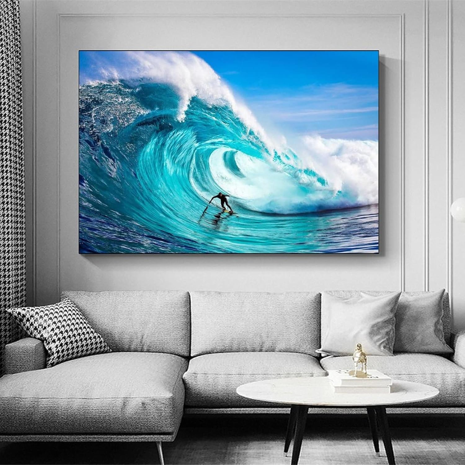 XLPOP Póster de The Sport of Surfing, pintura decorativa, decoración de baño, sala de estar, dormitorio, sin marco, 12 x 18 pulgadas (11.8 x 17.7 in)