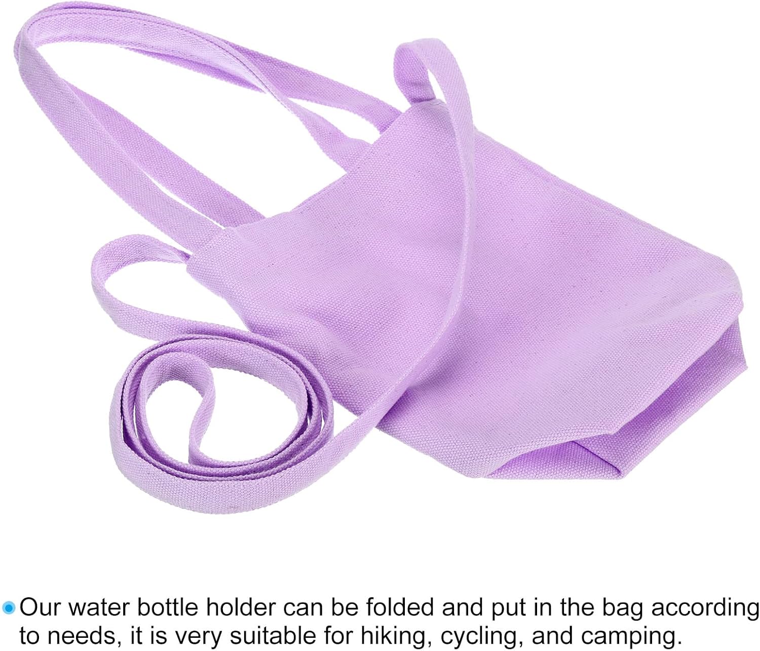 PATIKIL Soporte para botella de agua con correa, portador portátil para botella de agua de apertura amplia, bolsa para camping, pesca, senderismo,