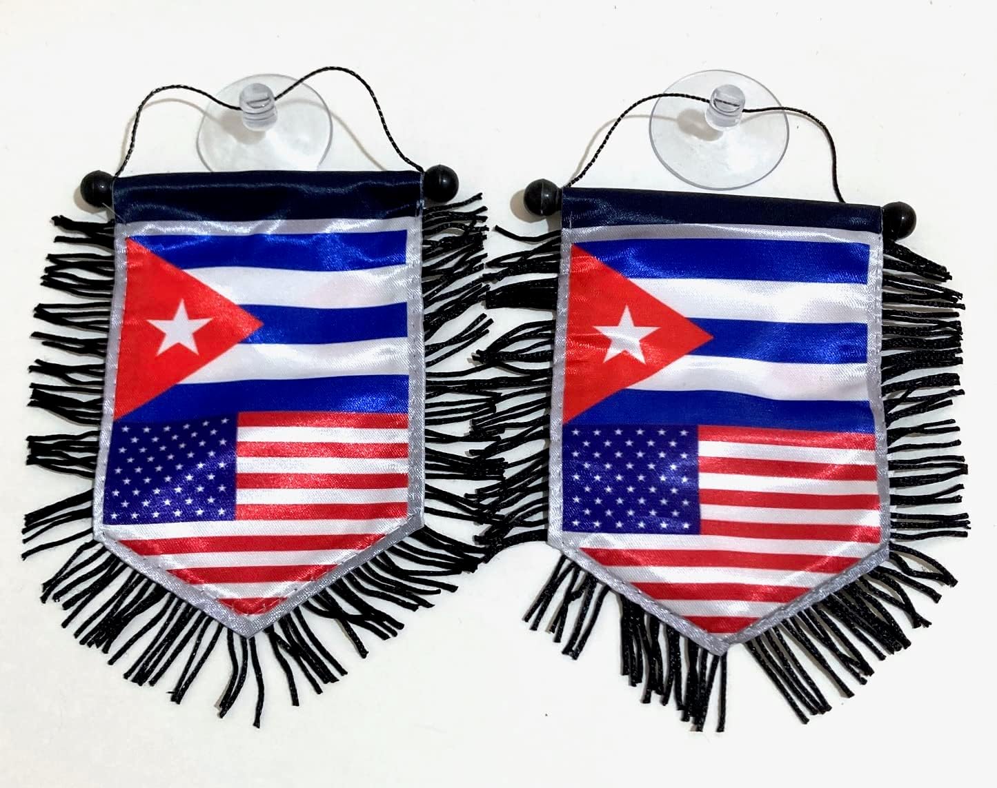 Mini banner cubano americano bandera deportiva para la decoración del coche y el hogar, puerta ventana pared pequeña bandera colgante accesorios de