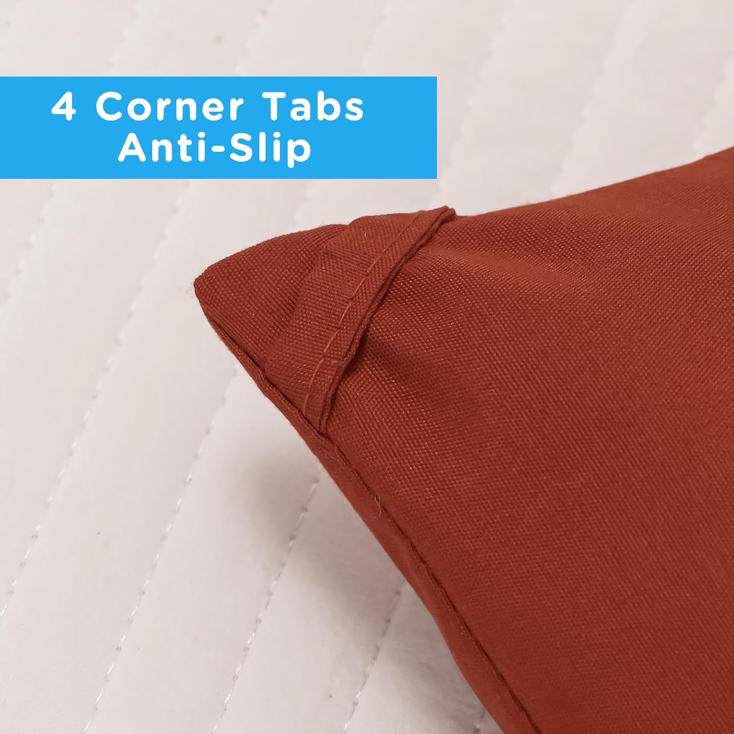 ATsense Juego de edredón naranja quemado, tamaño individual, 3 piezas, tamaño individual XL, juego de edredón de ropa de cama óxido para mujeres y