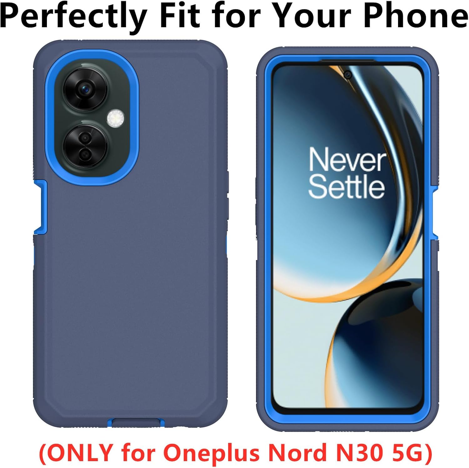 Funda protectora protectora 3 en 1 para Oneplus Nord N30 5G, resistente a los golpes, a prueba de polvo, 3 en 1, para Oneplus Nord N30CE 3 Lite 5G