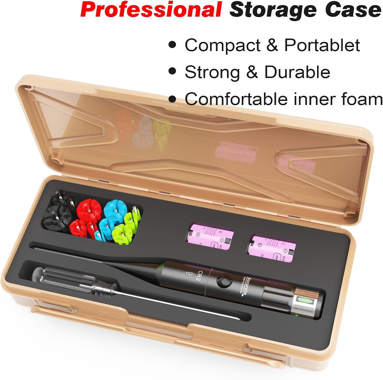 Rojo o verde BoreSighter 177 a 12GA Calibre Rifle Alcance Pistola Caza RojoVerde Punto Boresight Kit Interruptor de Prensa Bore Sight 800mAh Batería