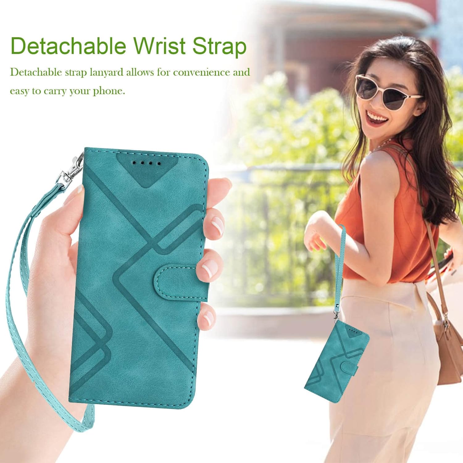 Funda protectora para Moto G Stylus 5G 2023 con función atril, correa de muñeca, cierre magnético, a prueba de golpes, para Moto G Stylus 5G 2023