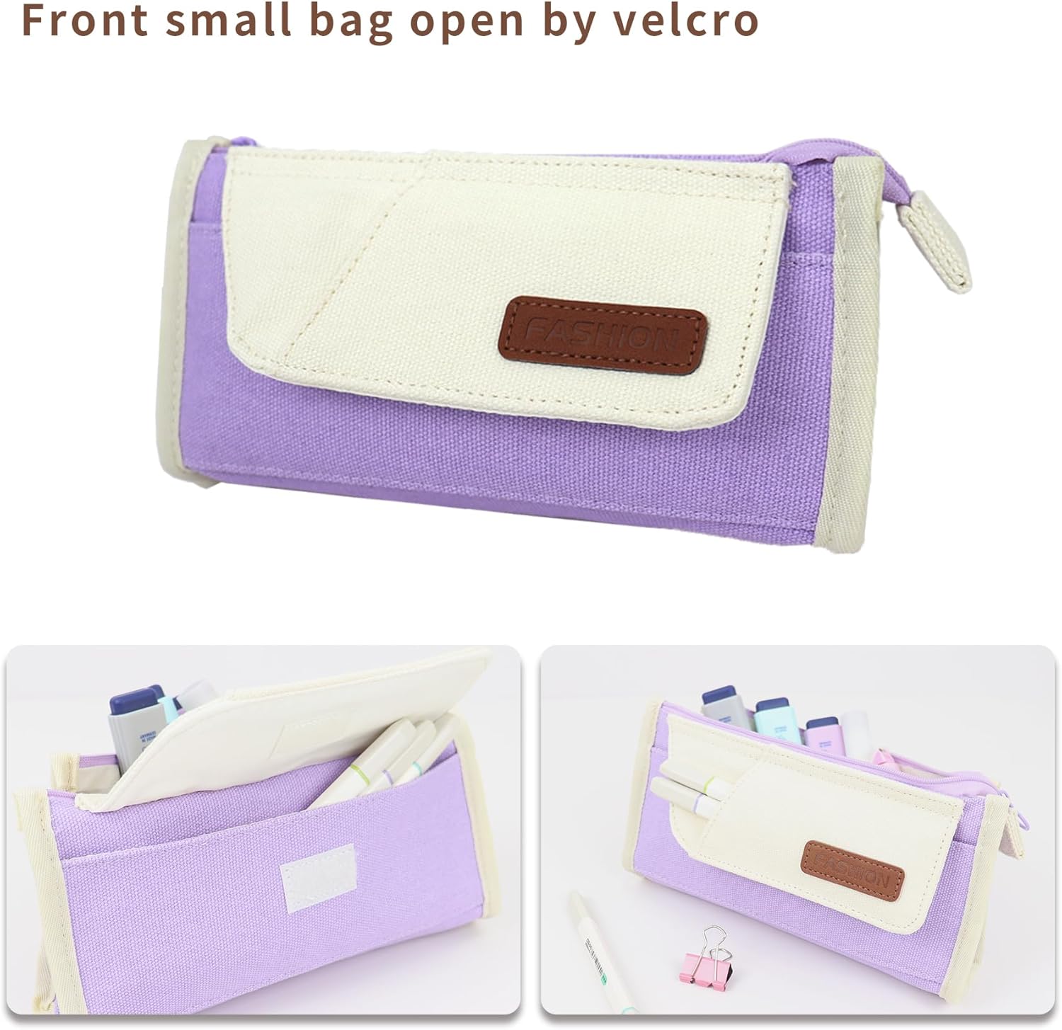 Estuche pequeño y lindo para lápices, estuche estético para niñas y niños, suministros universitarios, organizador de marcadores, regalo de regreso