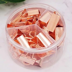 Clips para carpeta, juego de abrazaderas de papel, varios tamaños (pequeño, mediano, grande) para oficina, escuela y suministros para el hogar (oro Clips para carpeta, juego de abrazaderas de papel, varios tamaños (pequeño, mediano, grande) para oficina, escuela y suministros para el hogar (oro
