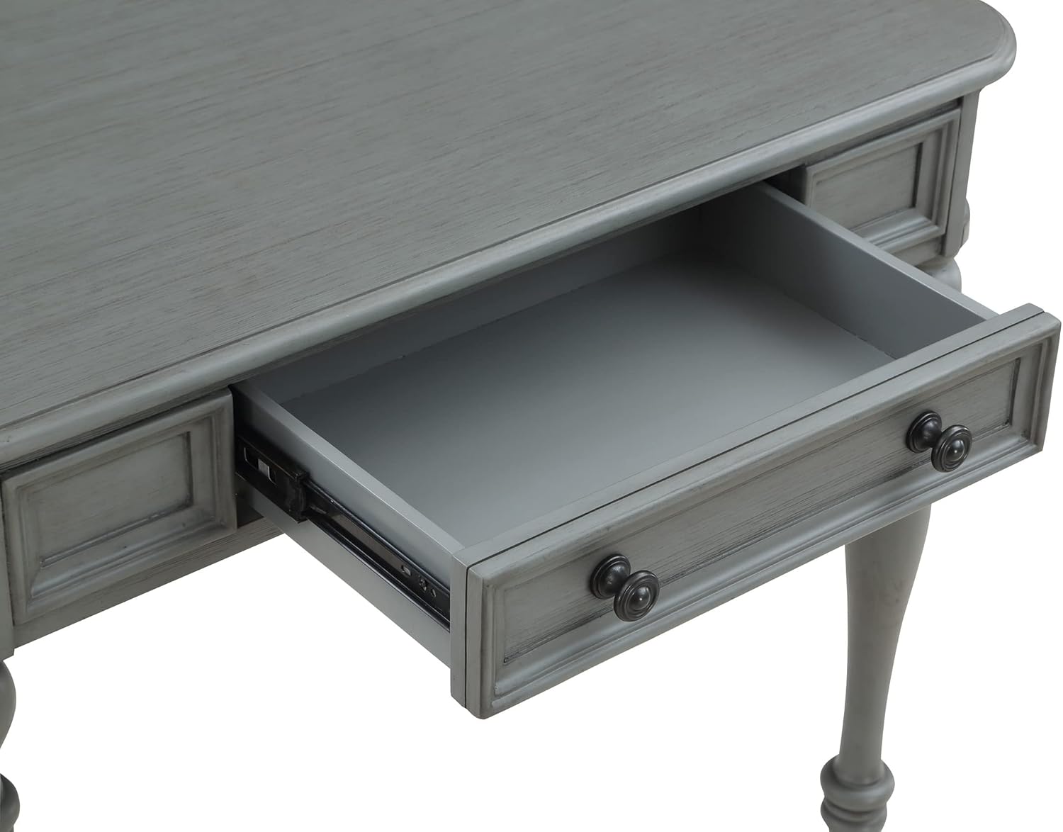 OSP Home Furnishings Country Meadows – Escritorio de 36 pulgadas con cajón, color gris plantación