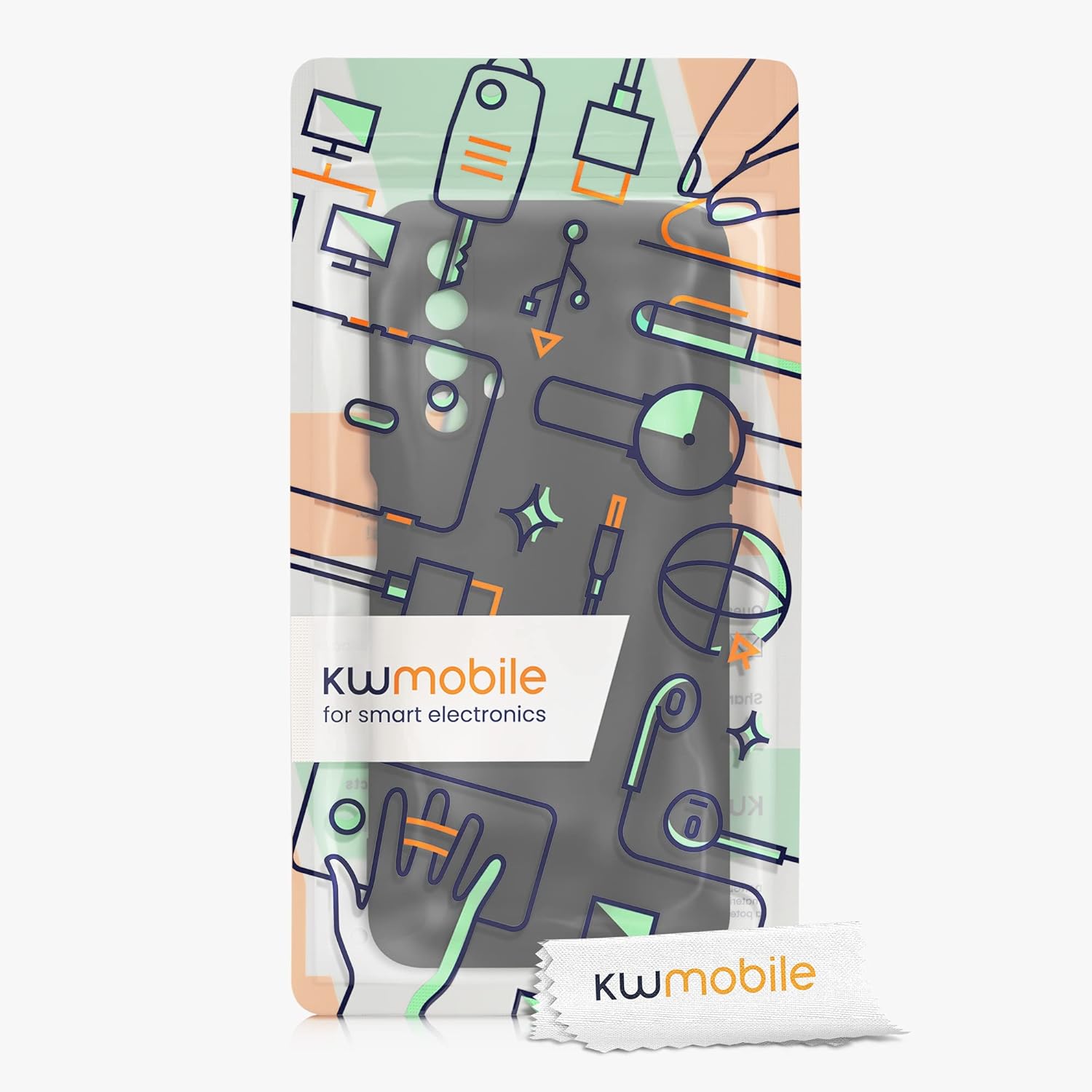 kwmobile Funda compatible con Realme X3 SuperZoom  X50 5G – Funda protectora delgada de TPU con acabado mate suave – Negro mate