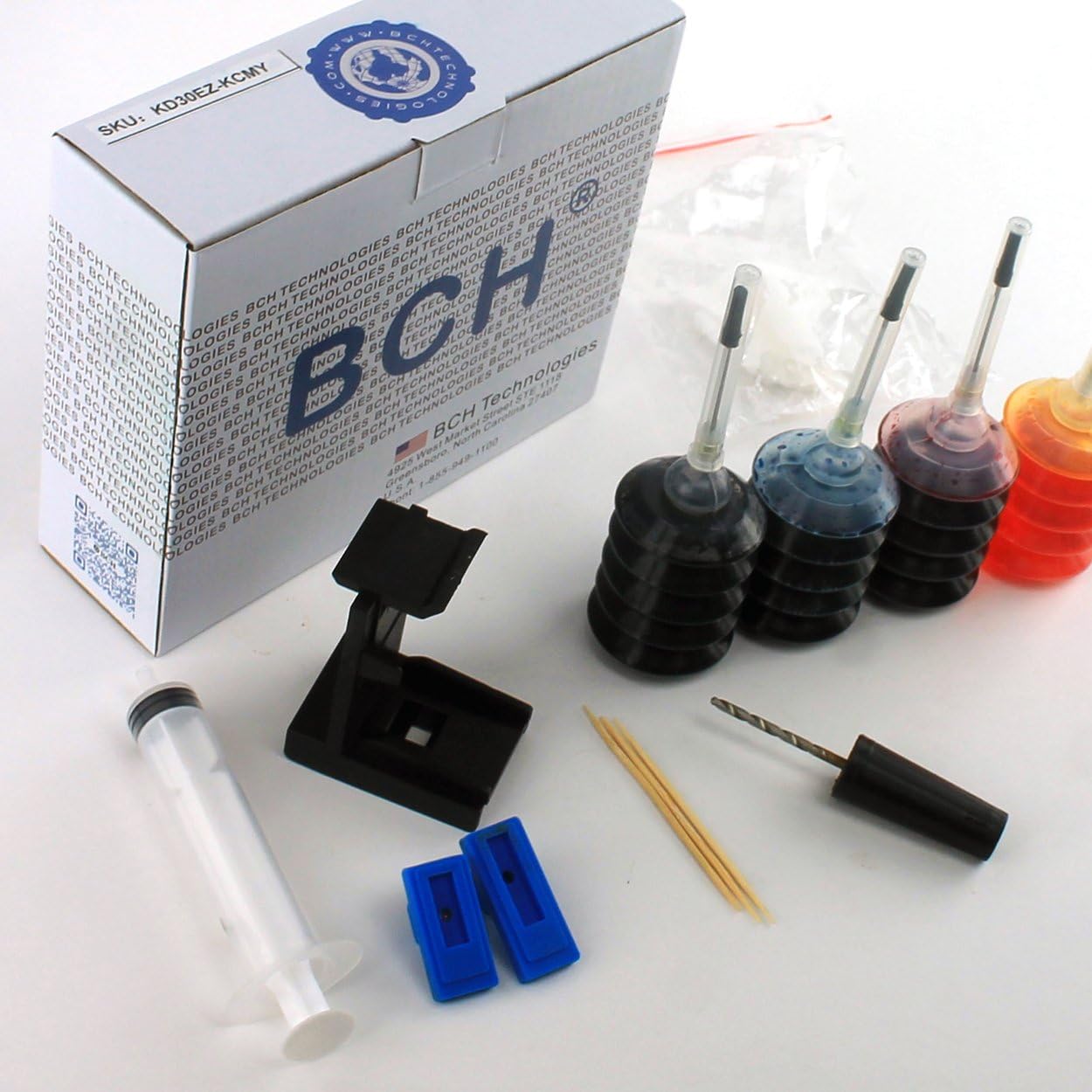 BCH EZ30-T – Kit de recarga de tinta para cartuchos de impresora de inyección de tinta PG-260 CL-261 TS5320PG-240 CL-241 – Kit de primer
