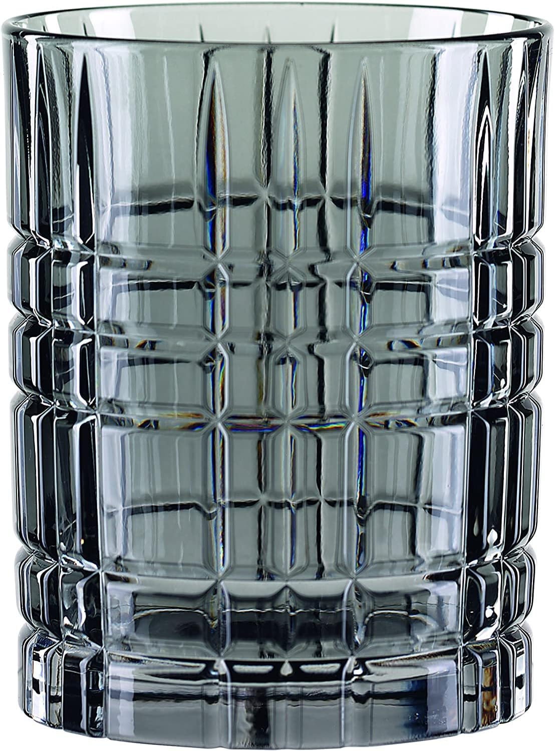 Nachtmann Highland Tumbler, Smoke, Crystal Glass, 4-Inch, Drinking Cup for Fine Whiskies, Scotch, Cognac, and Rum, Rock Glasses, 12-Ounce,