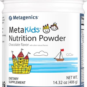 Metagenics MetaKids Nutrition Powder – Apoyo nutricional para la salud de los niños* – Chocolate – 14.32 oz – 14 porciones Metagenics MetaKids Nutrition Powder – Apoyo nutricional para la salud de los niños* – Chocolate – 14.32 oz – 14 porciones