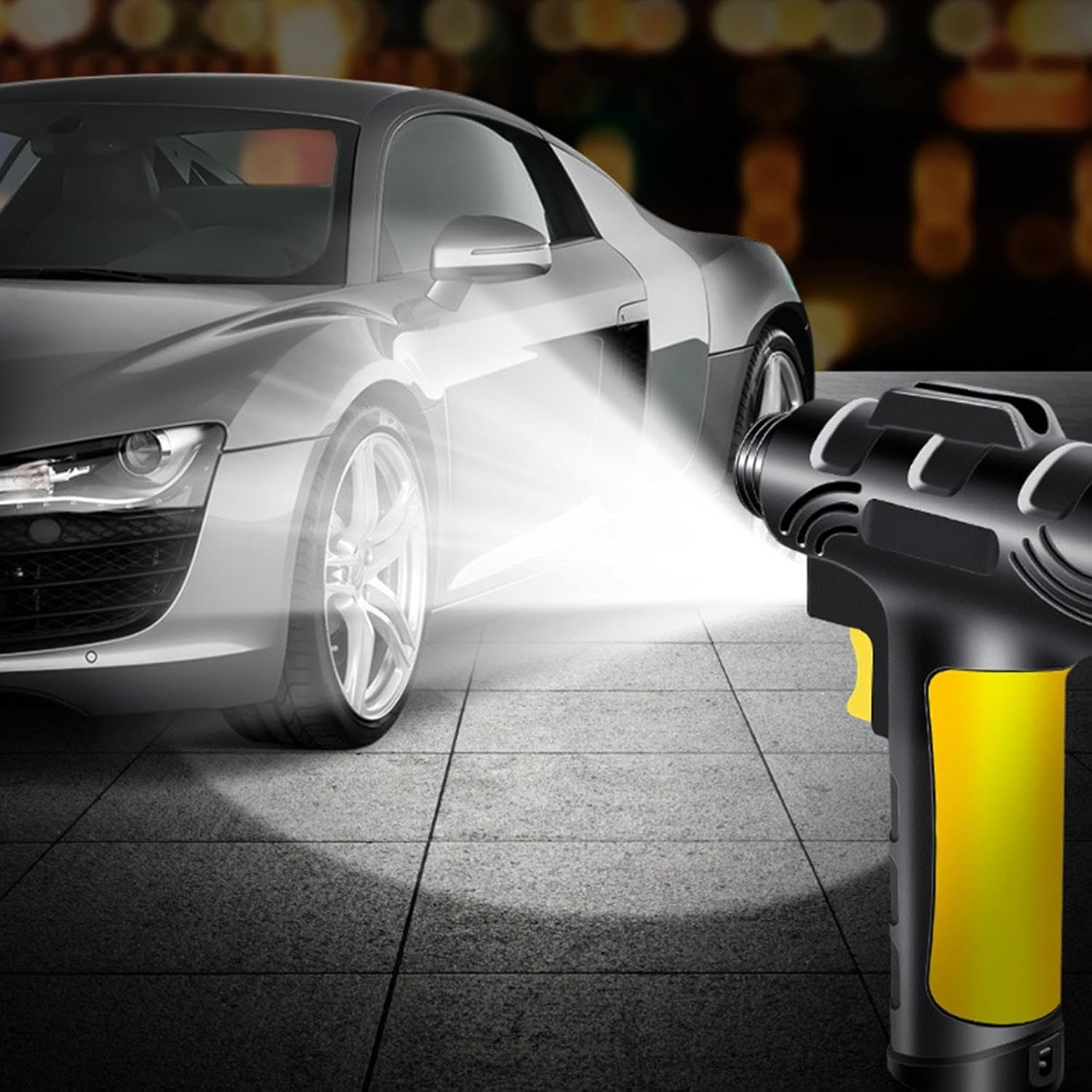 Inflador automático de neumáticos de 12 V, compresor A-ir – Bomba de neumáticos portátil con medidor de presión digital, bomba de inflado recargable