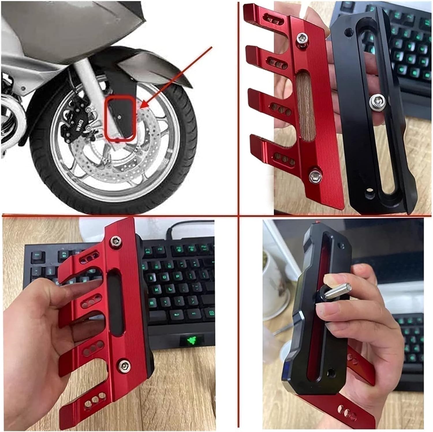 Accesorios de motocicleta Accesorios de motocicleta universal guardabarros delantero protector lateral guardabarros deslizadores para Yamaha FZ25