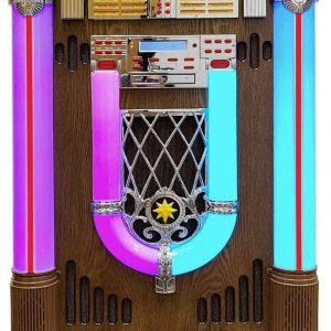 Saturn V – Jukebox reproductor de discos de vinilo de tamaño completo Bluetooth USB SD Reproductor de CD Radio Retro Classic Jukebox (Saturn V + Saturn V – Jukebox reproductor de discos de vinilo de tamaño completo Bluetooth USB SD Reproductor de CD Radio Retro Classic Jukebox (Saturn V +