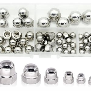 #6-32#8-32#10-24 14-20 516-18 38-16 SAE 304-Acero inoxidable Bellota cabeza cabeza hexagonal tuercas surtidas #6-32#8-32#10-24 14-20 516-18 38-16 SAE 304-Acero inoxidable Bellota cabeza cabeza hexagonal tuercas surtidas