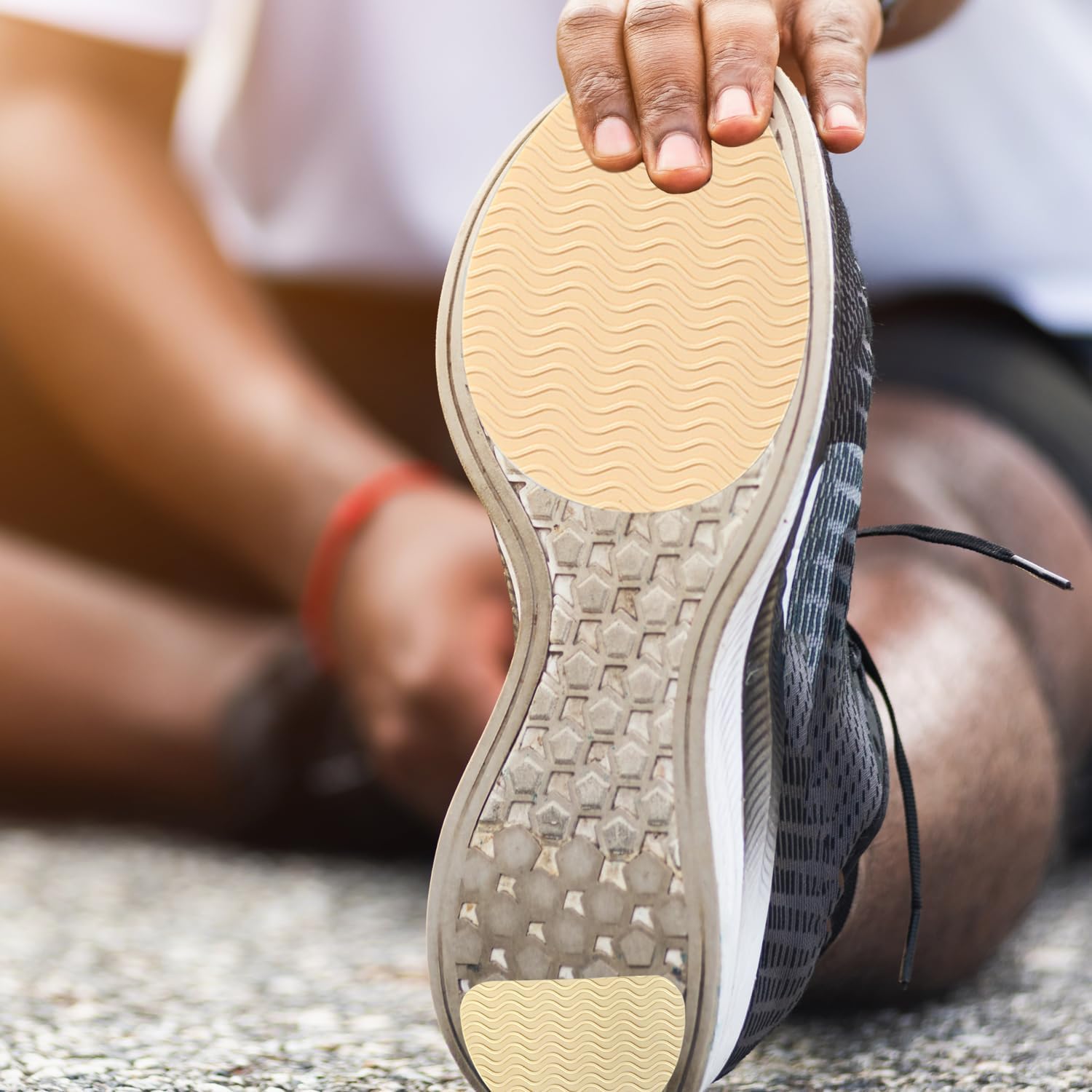 2 pares de almohadillas antideslizantes para zapatos, protectores adhesivos de suela de zapatos, agarre de gel de silicona en la parte inferior de