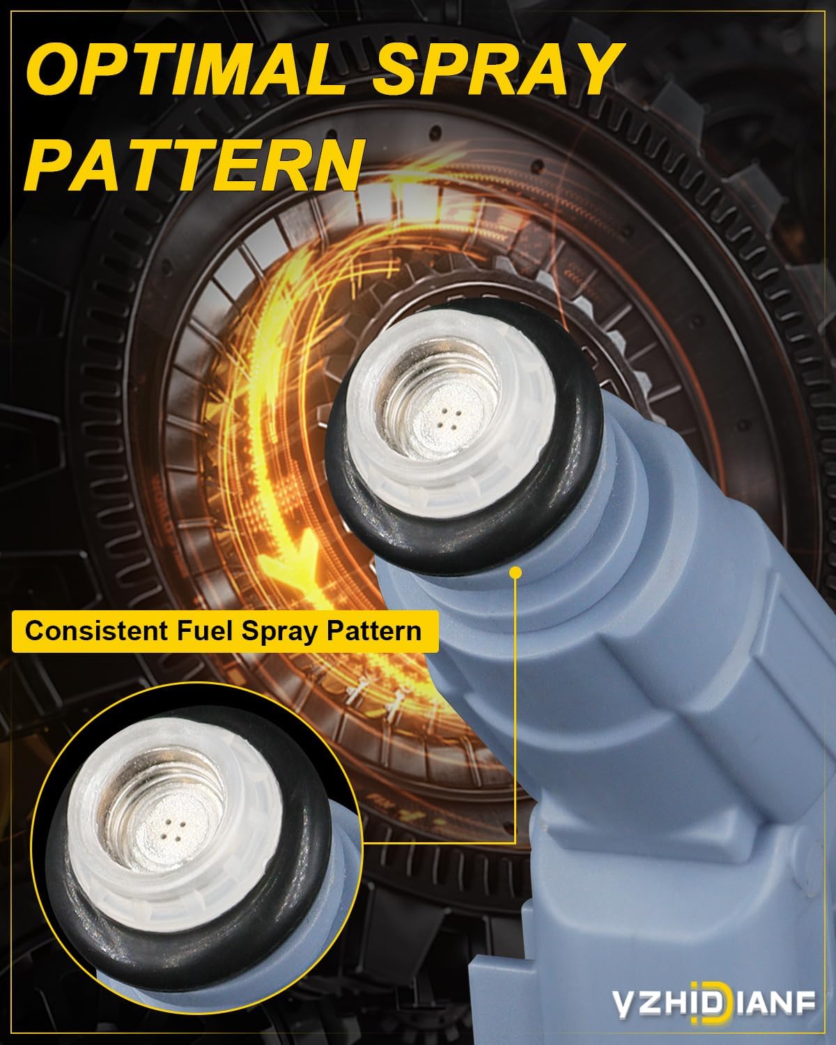 YZHIDIANF Inyectores de combustible 0280155849 para-Chrysler Aspen 2007 Para-Dodge Dakota Durango 01-07 Para-Jeep Grand Cherokee 01-07 Commander