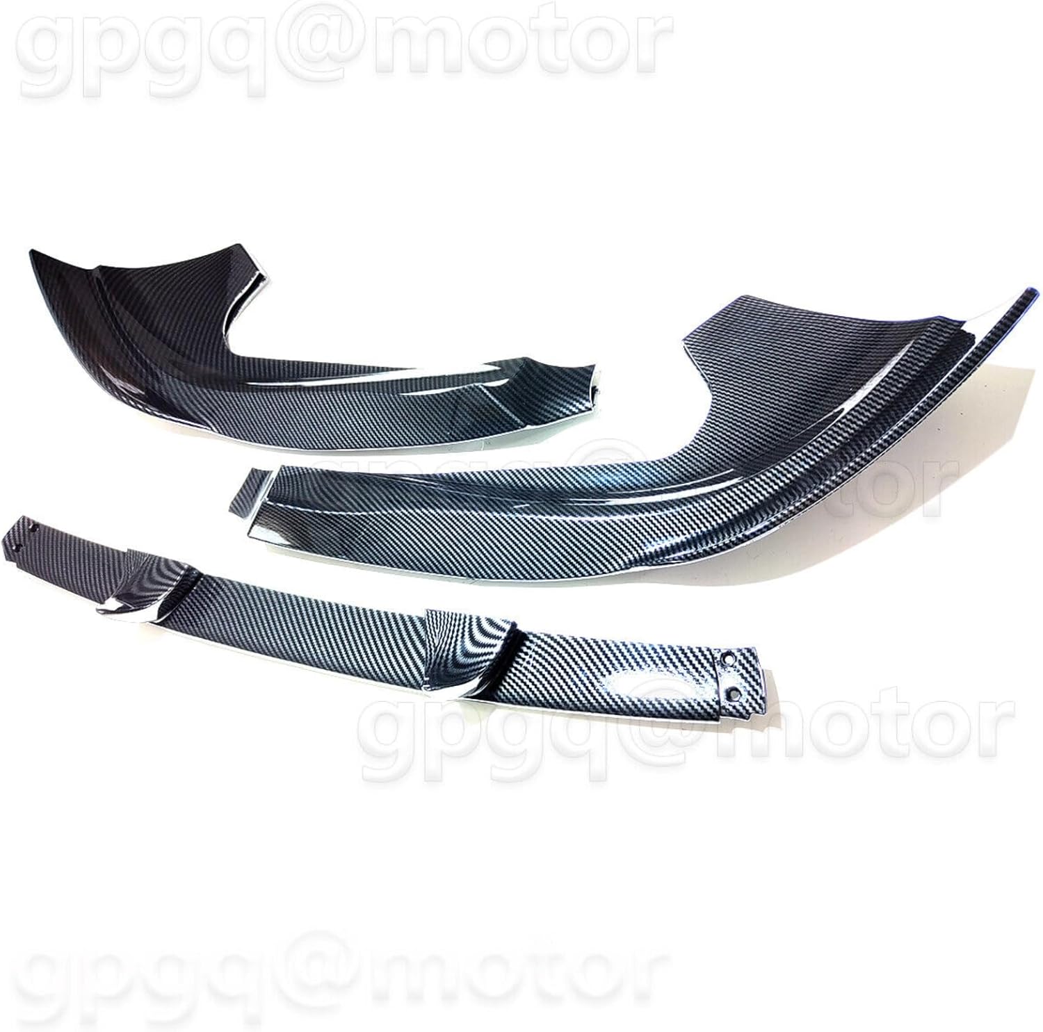 Juego de 3 piezas de divisor de parachoques delantero compatible con Jeep Grand Cherokee SRT 2013-2016, SRT8 2012-2013, 2015-2016