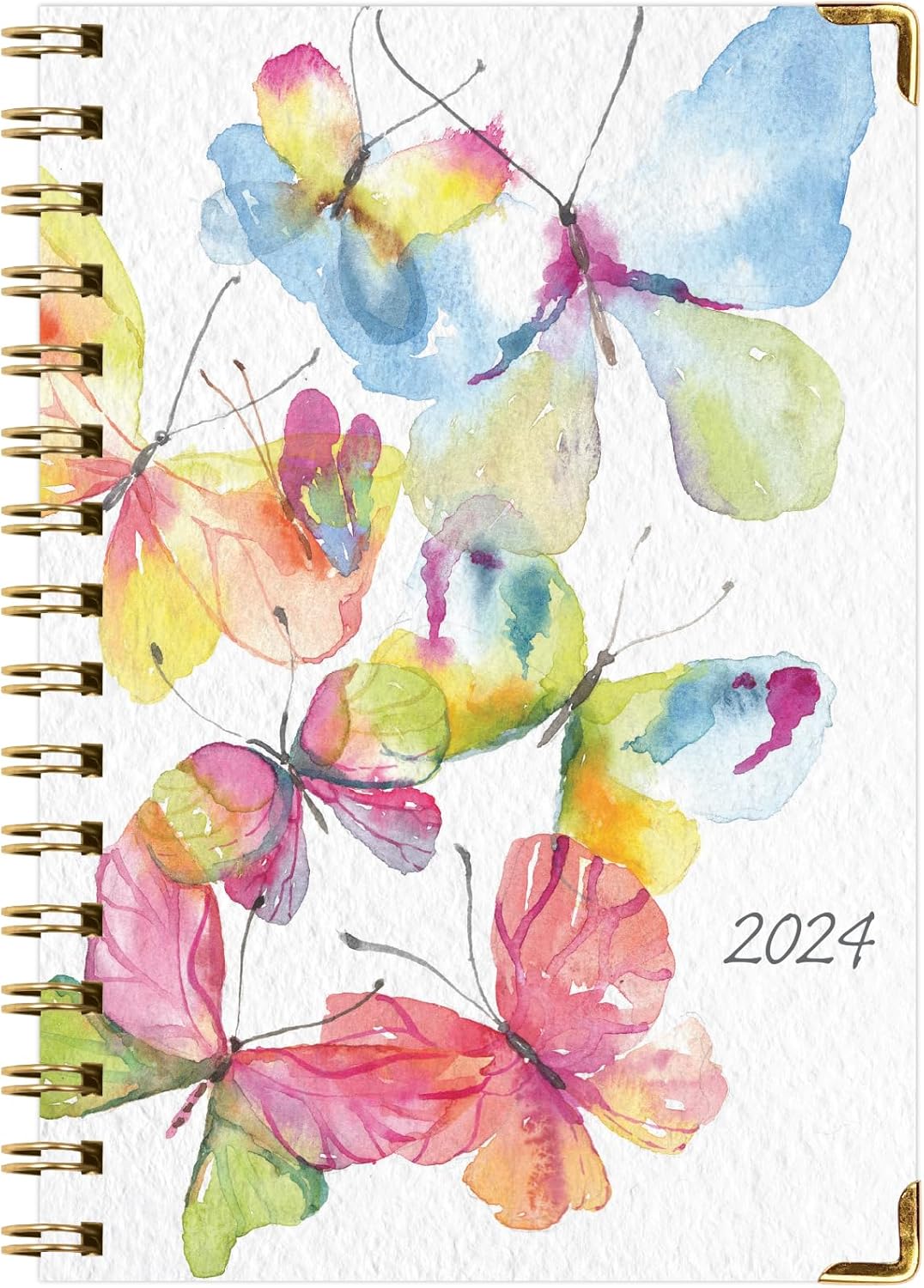 Agenda 2024 de tapa dura (noviembre de 2023 a diciembre de 2024) Agenda diaria, semanal, mensual y anual, de 5.5 x 8 pulgadas, marcapáginas, carpeta