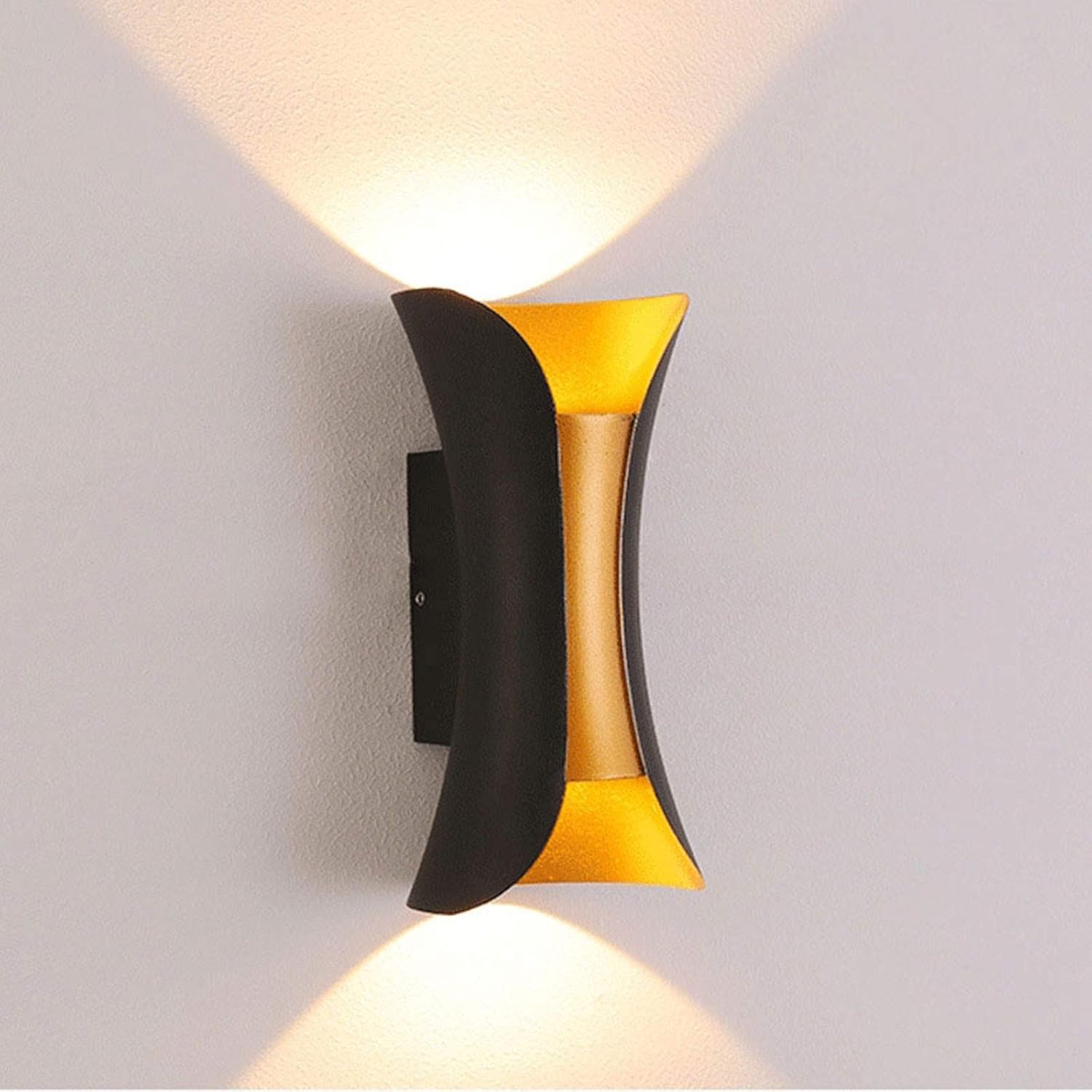HENHAIY Luces de pared para exteriores, luces LED de porche de 10 W 3000 K para exteriores, lámpara de pared exterior, moderna lámpara de pared