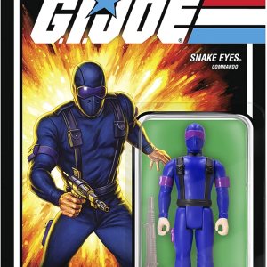 Super7 G.I. Joe Snake Eyes (RAH) 3.75 in Figura de reacción Super7 G.I. Joe Snake Eyes (RAH) 3.75 in Figura de reacción