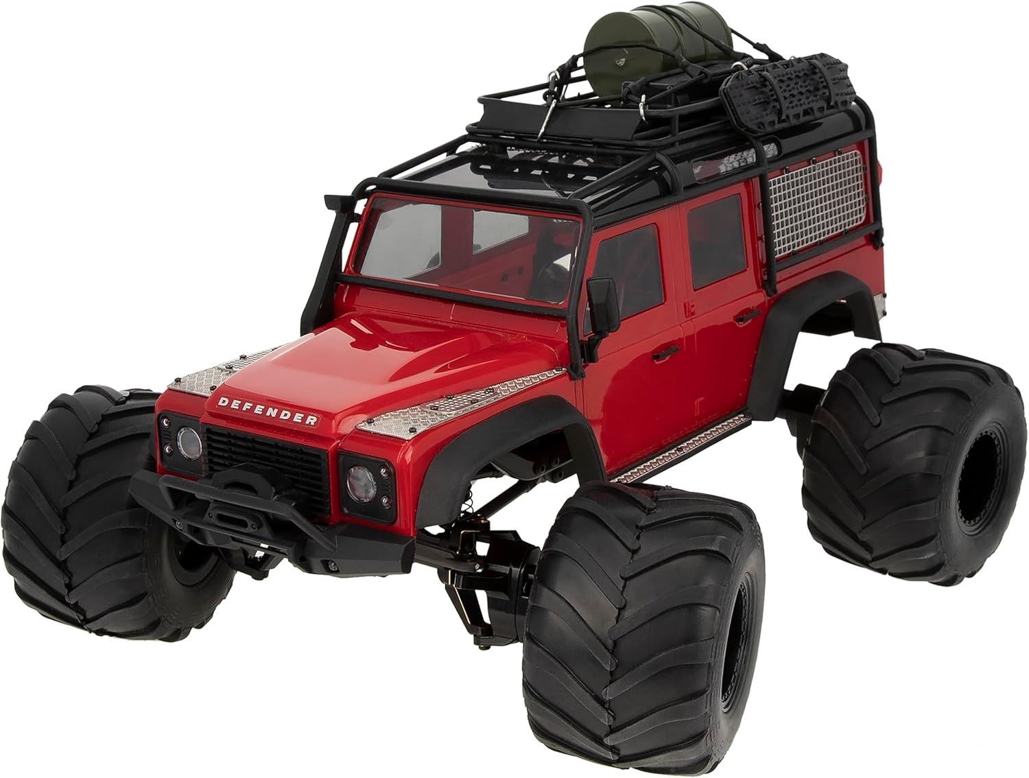 MEUS Racing Juego de 4 neumáticos 1.0 RC Monster Truck para Axial SCX24 FMS FCX24 TRX4M, neumático de 2.835 x 1.969 in (plateado)