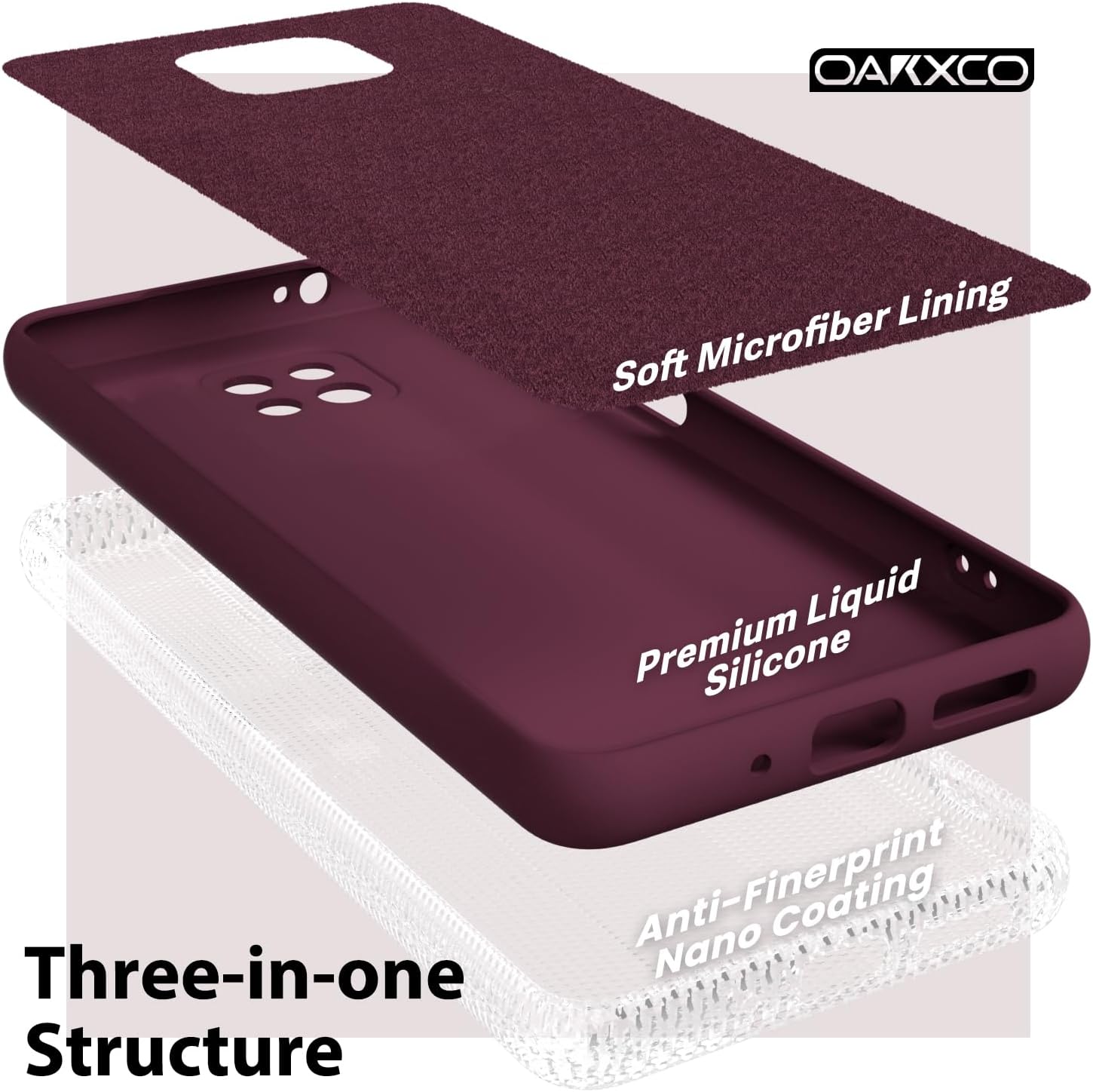 oakxco Funda para teléfono Motorola Moto G Power 2021 de silicona líquida, fina y delgada de gel de goma suave TPU cubierta simple para mujeres y