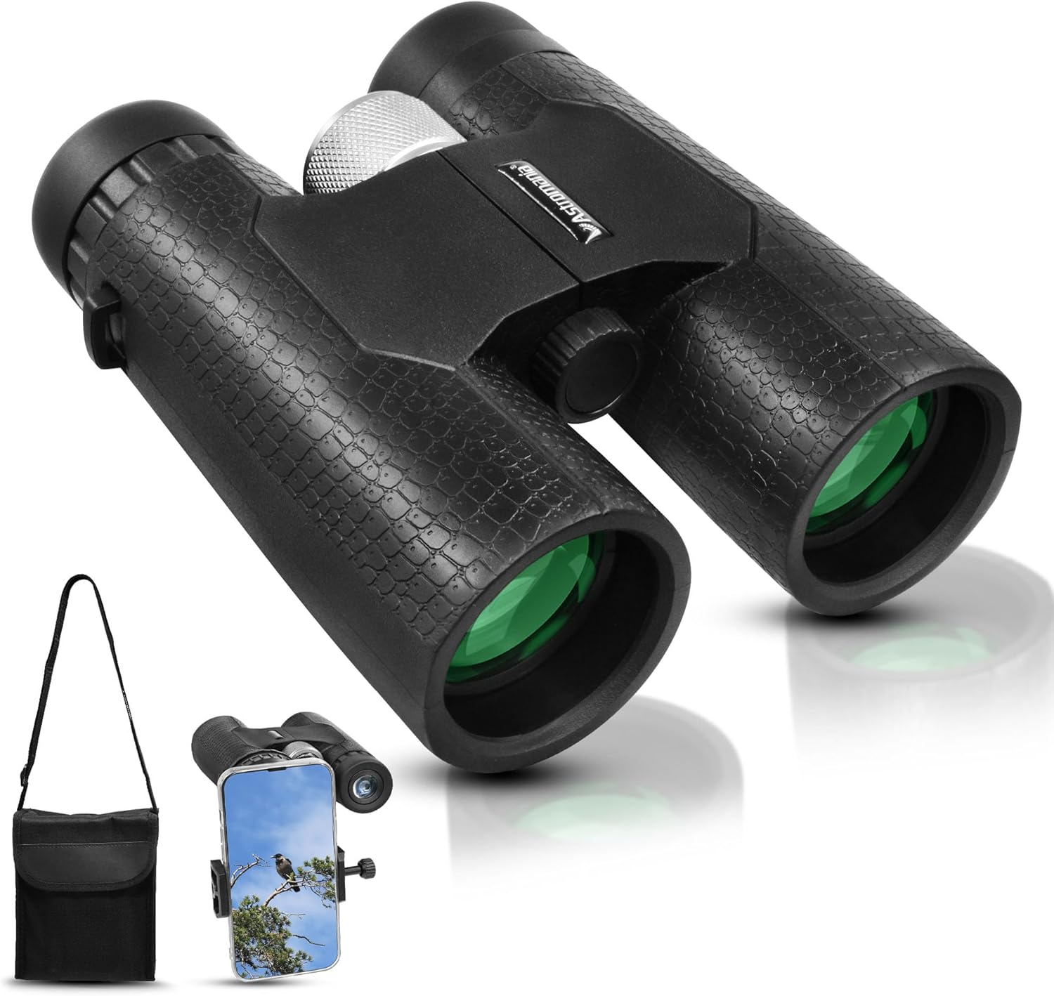 Astromania Prismáticos compactos de 10 x 42 pulgadas, prisma -BK7, regalos para adultos y niños, para conciertos y teatro, observación de aves,