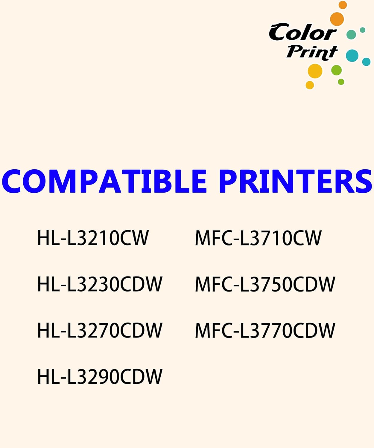 COLOR PRINT Cartucho de tóner compatible de repuesto para Brother TN227 TN-227 TN223 TN227C TN227M TN227Y para impresora MFC-L3750CDW HL-L3210CW