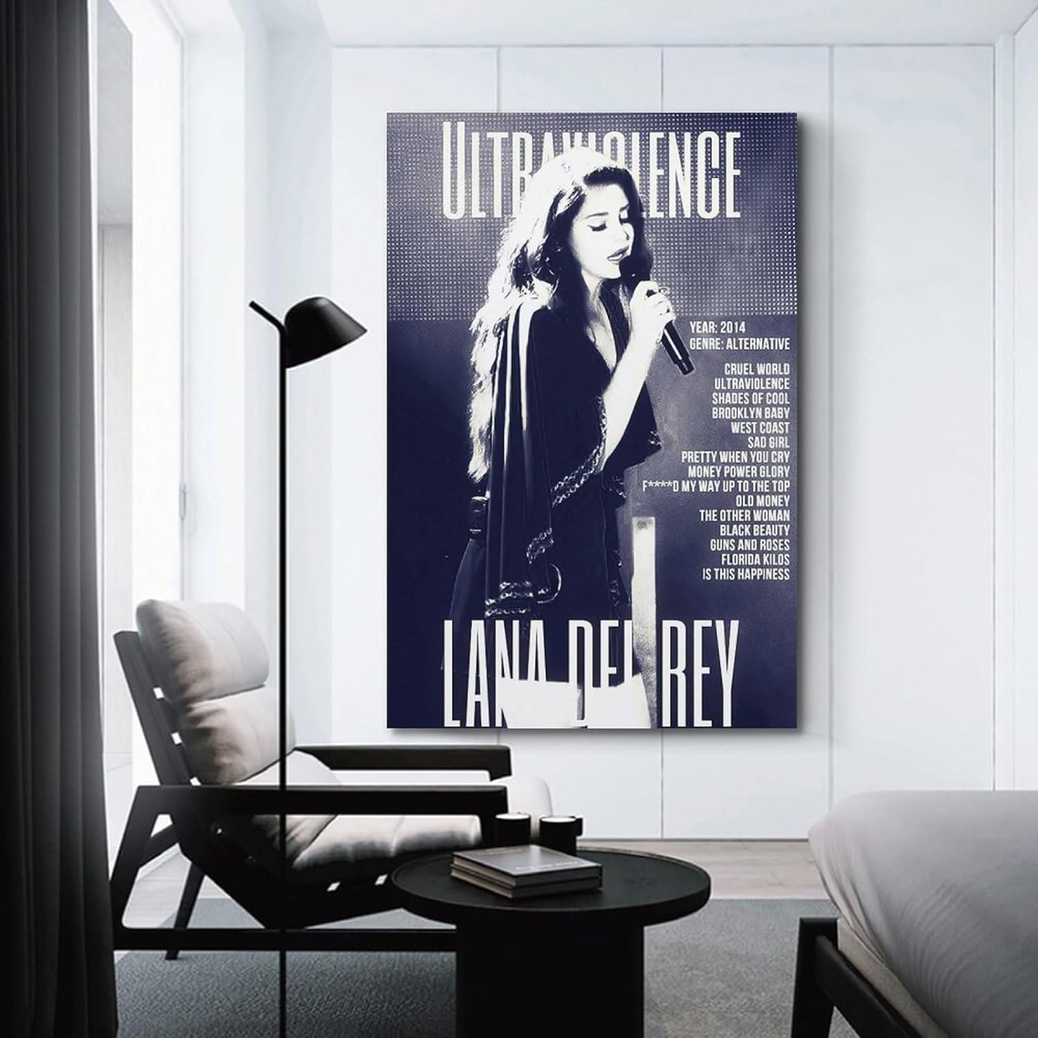 Lana Del Rey – Póster de ultraviolencia para decoración de pared, lienzo estético para decoración de dormitorio, 20 x 30 pulgadas (19.7 x 29.5 in),